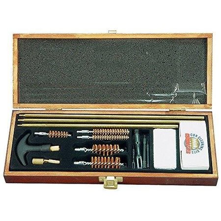 Gunmaster 18 Piece Universal Gun Cleaning Kit In A Wooden Presentation Box UGC66W